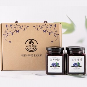 여가의뜰 수제 블루베리콩포트 2병 선물세트